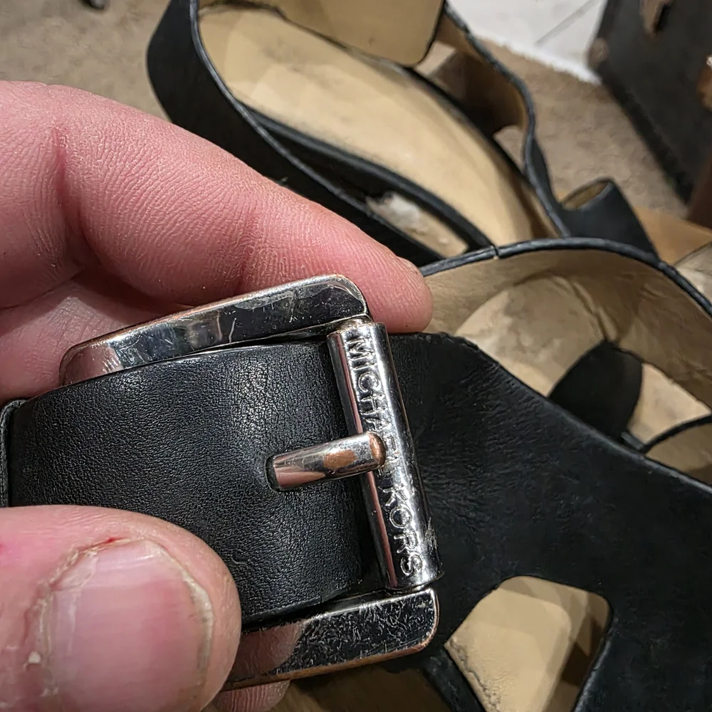 Michael Kors Black Leather Heels - Picture 4 of 6